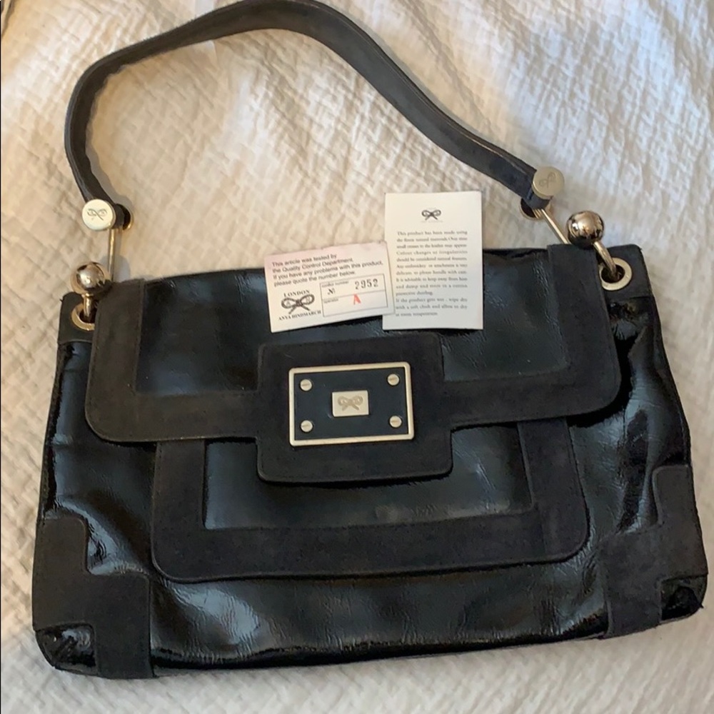 Beautiful black Anya Hindmarch bag